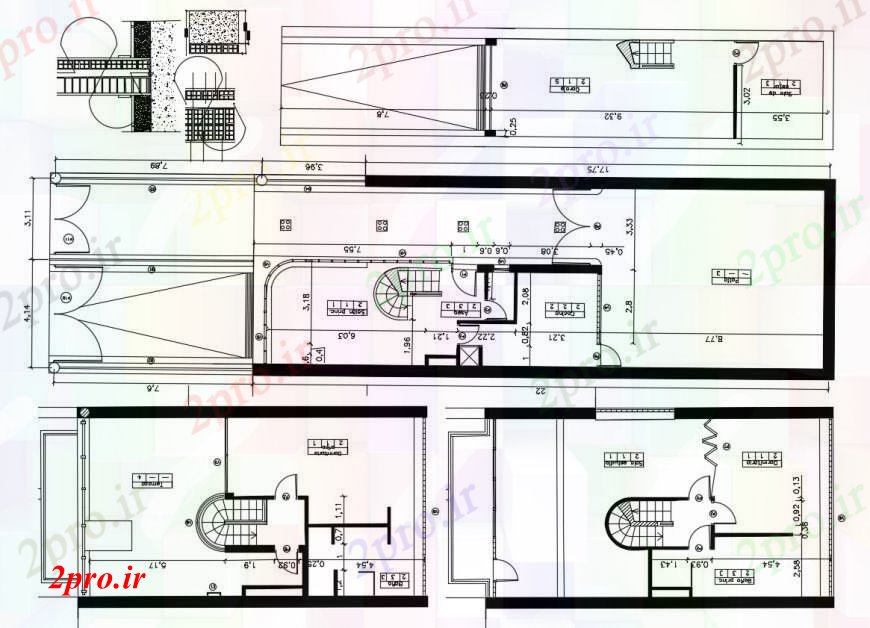 دانلود نقشه مسکونی  ، ویلایی ، آپارتمان  مصالح ساختمانی کارخانه ساختار فریم طراحی جزئیات از خانه (کد104813)