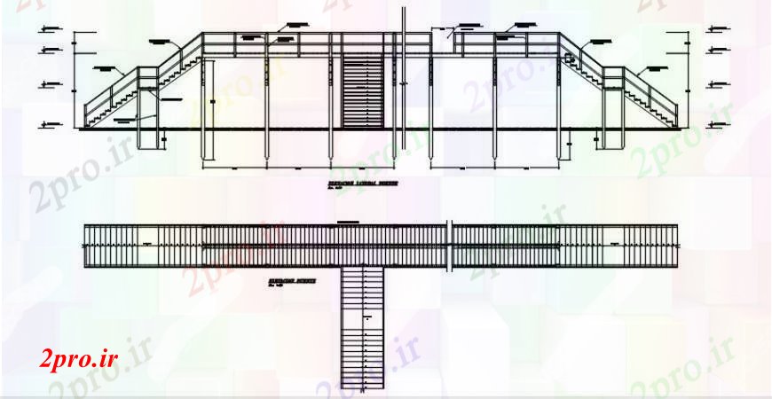 دانلود نقشه جزئیات ساخت پل بخش پل چوبی و ساختار طراحی جزئیات  (کد104884)