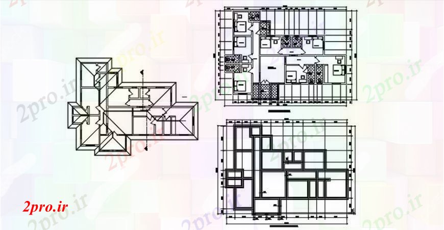 دانلود نقشه مسکونی  ، ویلایی ، آپارتمان   د رسم مهمان طرحی خانه   خودرو (کد104887)