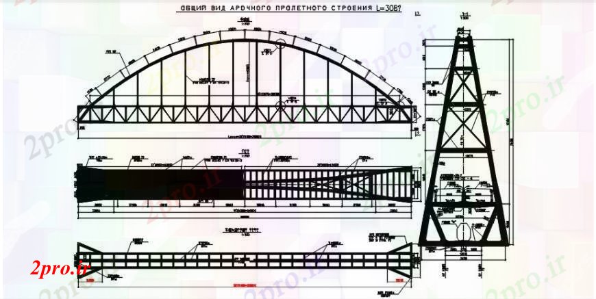 دانلود نقشه جزئیات ساخت پل  د رسم نما پل مقابل   خودکار  (کد105017)