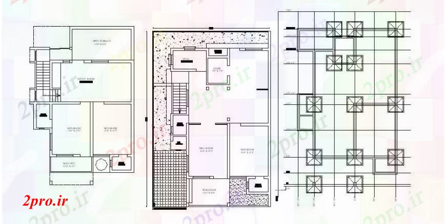 دانلود نقشه مسکونی ، ویلایی ، آپارتمان طراحی خانه های مسکونی و پایه و اساس طرحی های 35 در 50 متر (کد105102)