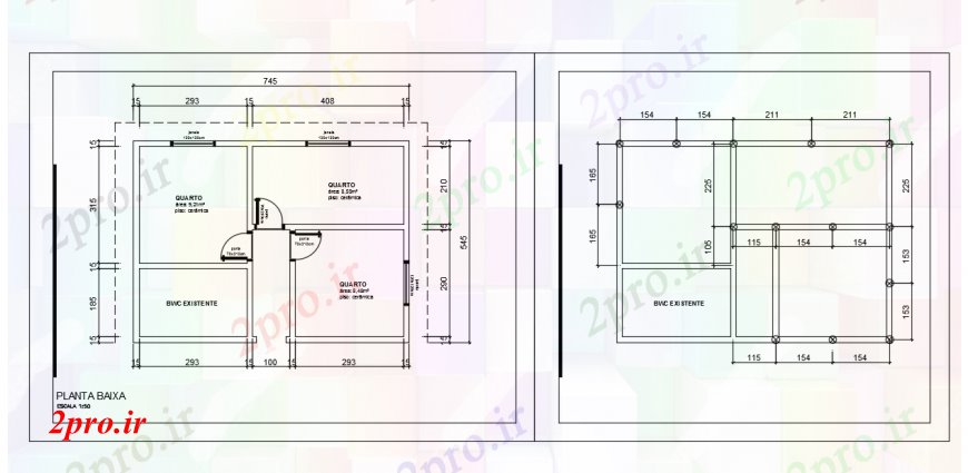 دانلود نقشه طراحی اتوکد پایه طرحی بنیاد دراز کردن و طرحی خانه دراز کردن طراحی 6 در 7 متر (کد105251)