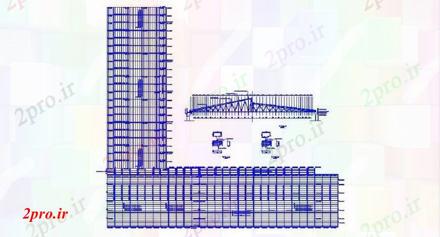 دانلود نقشه طراحی جزئیات ساختار بخش سقف، ساختار و ساخت و ساز جزئیات (کد105444)