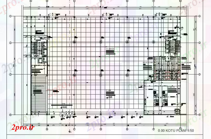 دانلود نقشه حمام مستر طراحی حمام بالای صفحه جزئیات 17 در 49 متر (کد105459)