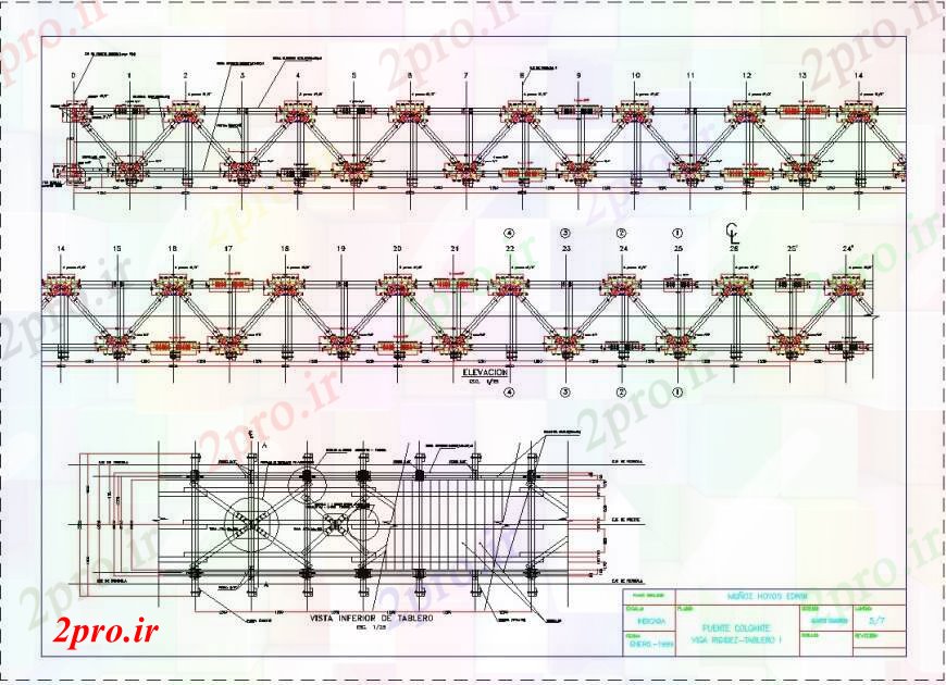 دانلود نقشه جزئیات ساخت پل بخش پل بتنی و ساخت و ساز خودکار (کد105482)