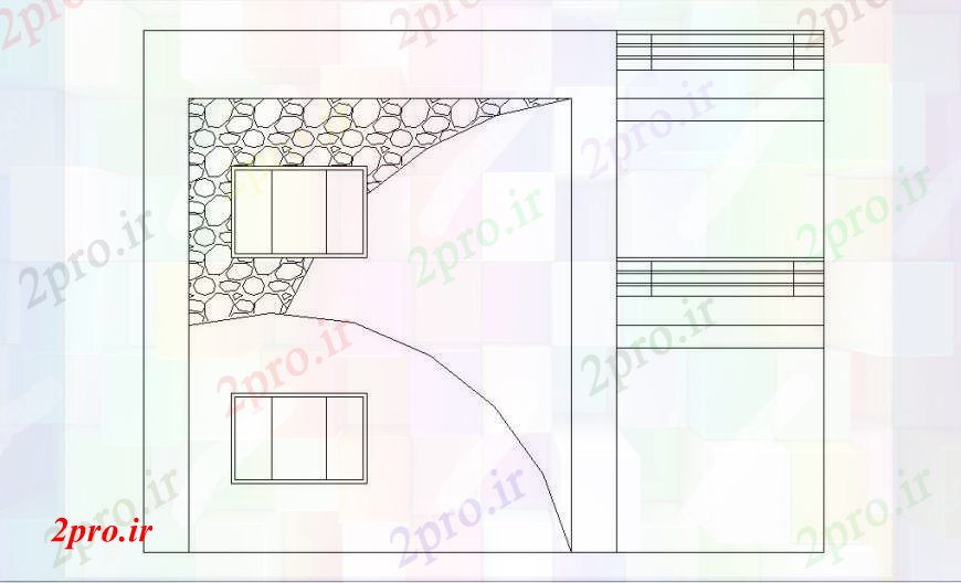 دانلود نقشه مسکونی  ، ویلایی ، آپارتمان  ساده خانه تماس  نما طراحی جزئیات (کد105498)