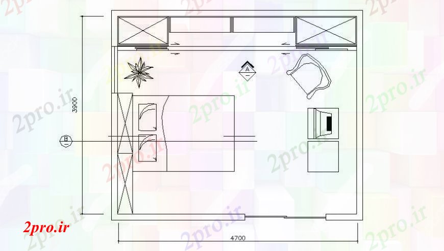 دانلود نقشه حمام مستر طراحی های طرحی اتاق خواب طبقه داخلی در  اتوکد (کد105563)