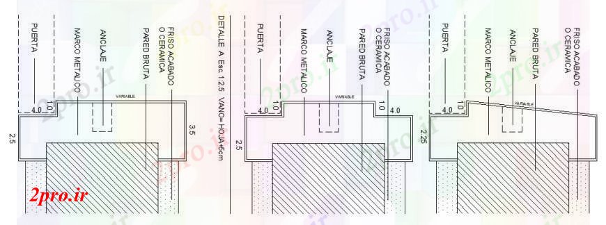 دانلود نقشه جزئیات ساخت و ساز دیوار برش پس از اتمام ساخت و ساز  (کد105578)