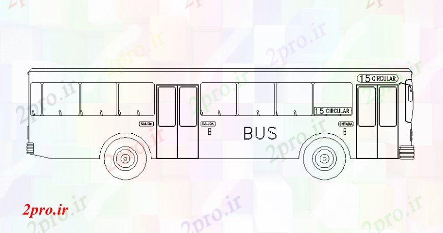 دانلود نقشه بلوک های حمل و نقل واحد حمل و نقل خودرو واحد اتوبوس به   (کد105612)