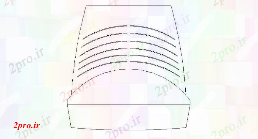 دانلود نقشه بلوک ، آرام ، نماد بلوک دریچه هوا آرم (کد105713)