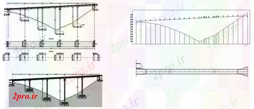 دانلود نقشه جزئیات ساخت پل آرمه پل بتنی بخش سازنده خودکار  (کد105739)