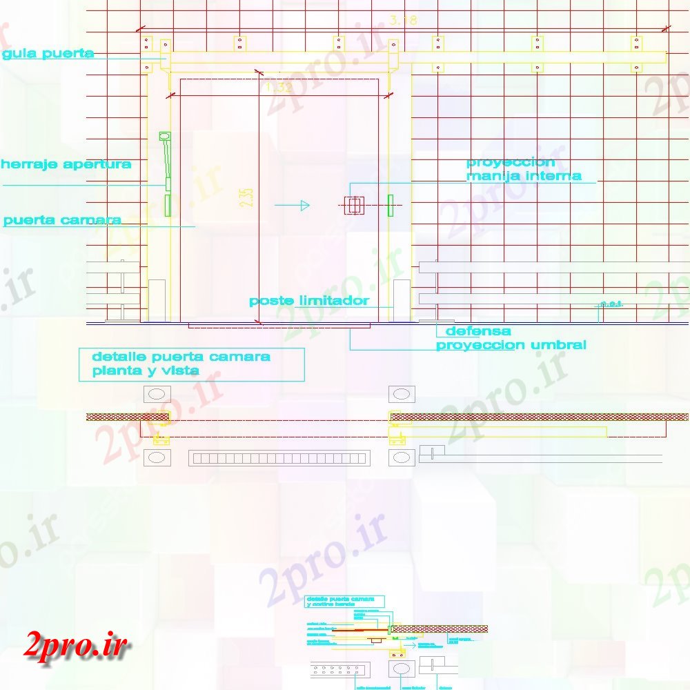 دانلود نقشه جزئیات طراحی در و پنجره  طراحی درب دو بعدی  وسایل طرحی و اتوکد نما  (کد105824)