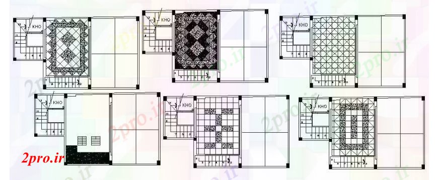 دانلود نقشه مسکونی  ، ویلایی ، آپارتمان  طرحی سقف و طراحی جزئیات برای یک خانه خانواده  (کد105834)