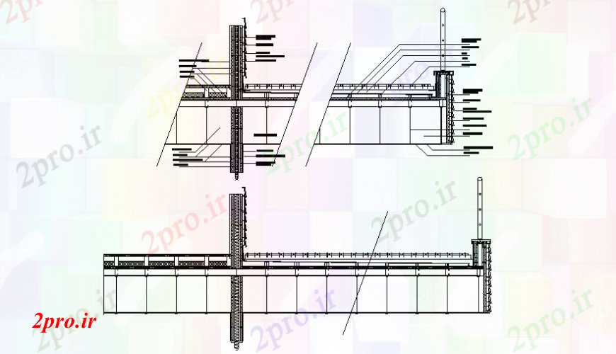 دانلود نقشه جزئیات ساخت و ساز واحد ساخت و ساز جزئیات طراحی (بخشی) در   اتوکد (کد105868)