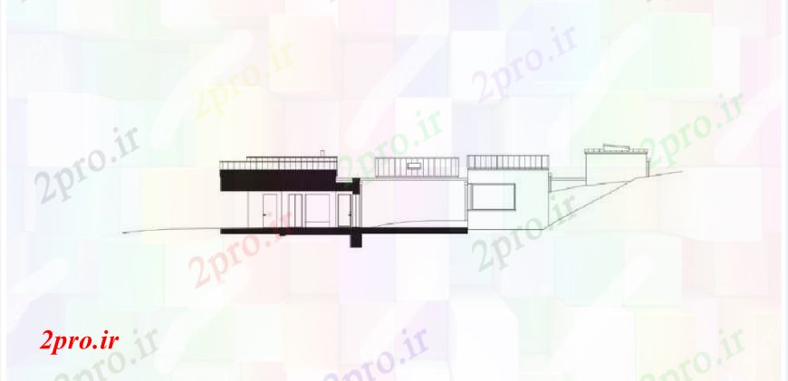 دانلود نقشه مسکونی  ، ویلایی ، آپارتمان  زیبا یک خانواده سمت خانه  نما طراحی جزئیات  JPG (کد105973)