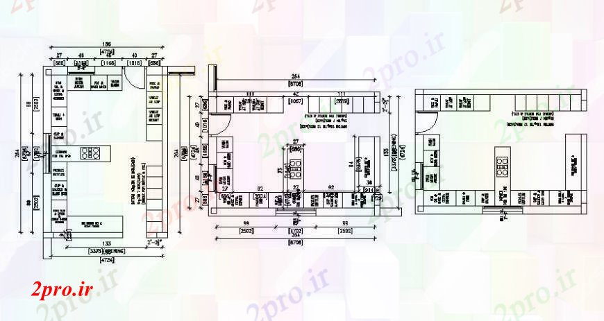 دانلود نقشه آشپزخانه مشخصات داخلی از آشپزخانه طرحی در اتوکد 21 در 29 متر (کد106039)