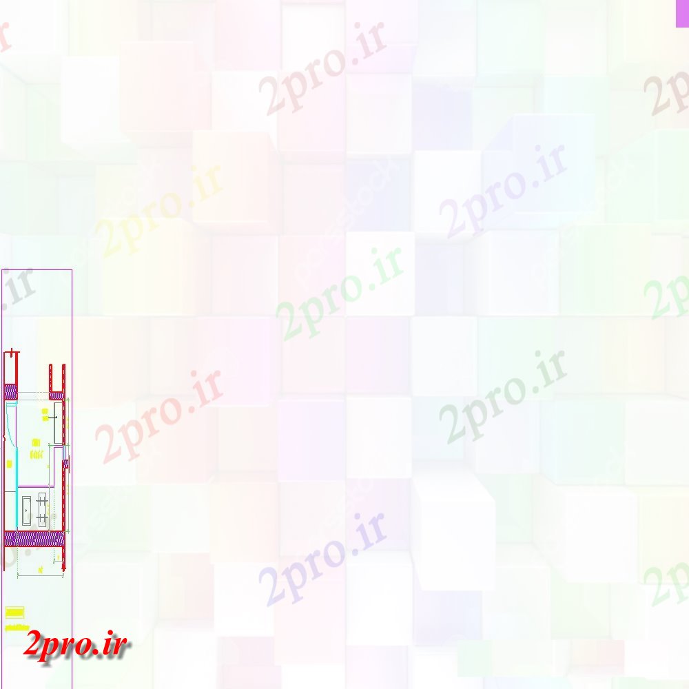 دانلود نقشه آشپزخانه طرحی آشپزخانه در اتوکد 3 در 4 متر (کد106048)