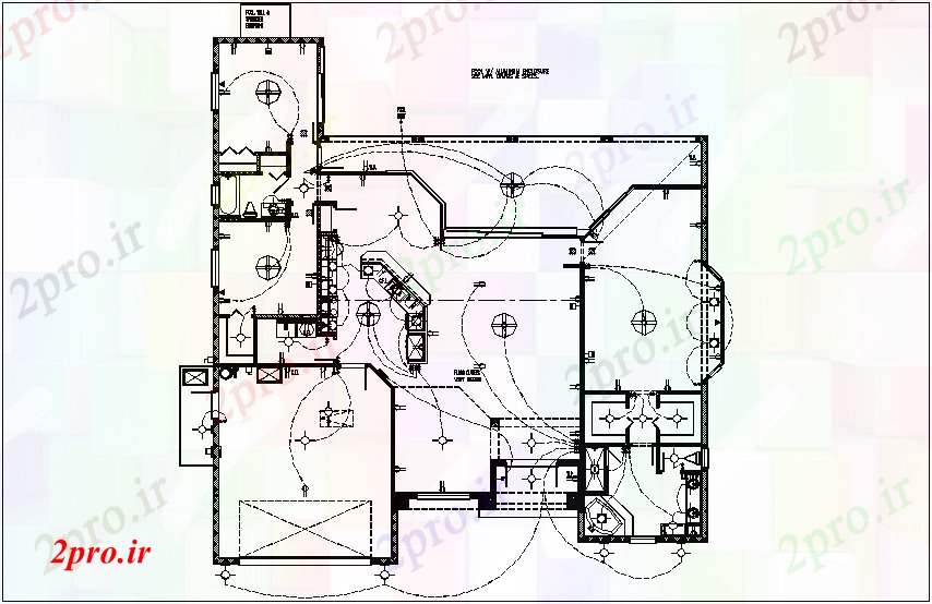 دانلود نقشه معماری طرحی برق خانه (کد106119)