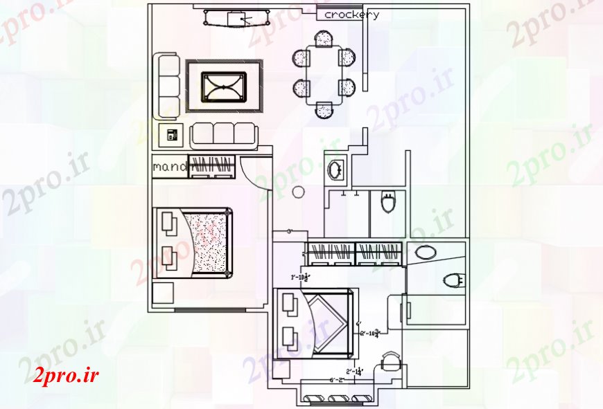 دانلود نقشه مسکونی ، ویلایی ، آپارتمان پروژه خانه طرحی نمای بالا 32 در 41 متر (کد106268)