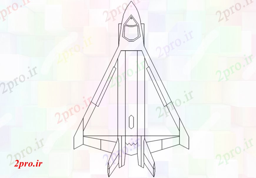 دانلود نقشه بلوک وسایل نقلیه جت مقابل هواپیما طراحی مدل دو بعدی  جزئیات (کد106279)