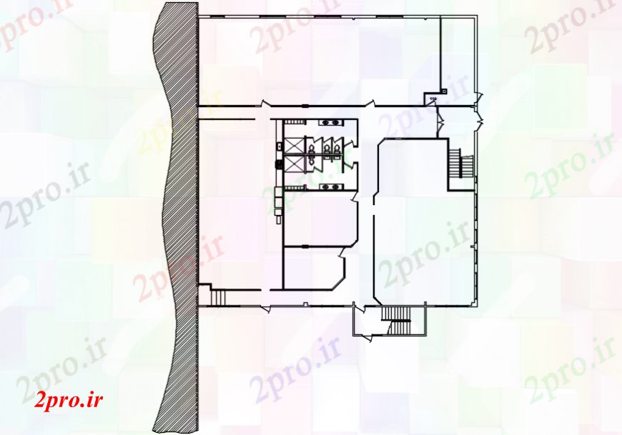 دانلود نقشه حمام مستر توالت بالای صفحه   طراحی (کد106305)