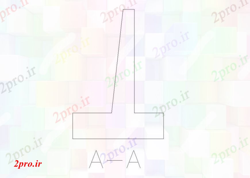 دانلود نقشه جزئیات ساخت و ساز ایست خط ساختار دیوار سایبان  دو بعدی   (کد106355)