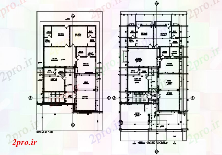 دانلود نقشه مسکونی  ، ویلایی ، آپارتمان  طرحی کار ساز ساختمان های مسکونی   (کد106370)