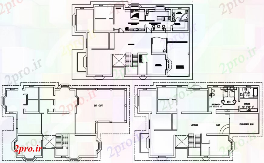 دانلود نقشه مسکونی  ، ویلایی ، آپارتمان  داخلی طرحی معماری پروژه (کد106382)