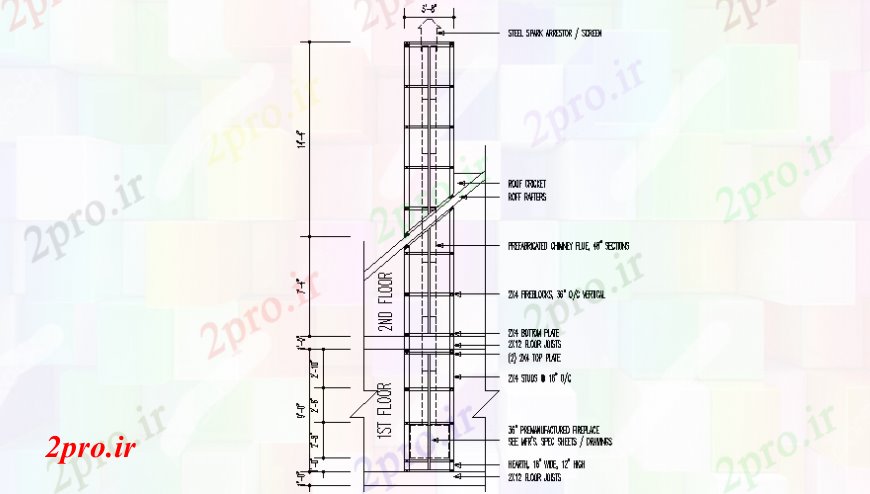 دانلود نقشه جزئیات ساخت و ساز کف دال و دیگر بلوک ساخت و ساز  جزئیات (کد106494)