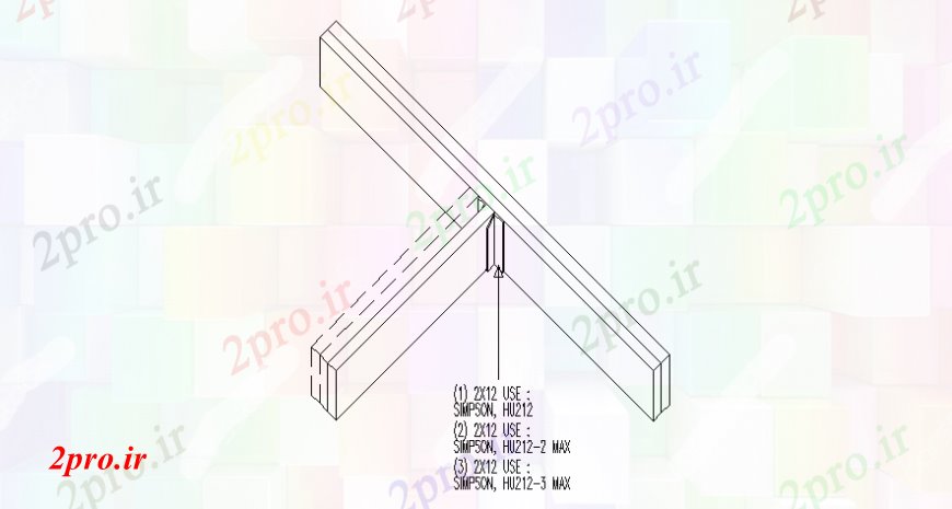 دانلود نقشه طراحی جزئیات ساختار فولاد بلوک ساختاری  اتوکد (کد106495)