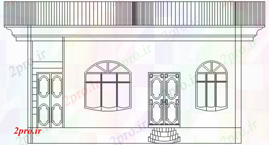 دانلود نقشه مسکونی  ، ویلایی ، آپارتمان  خانه بخش   (کد106503)