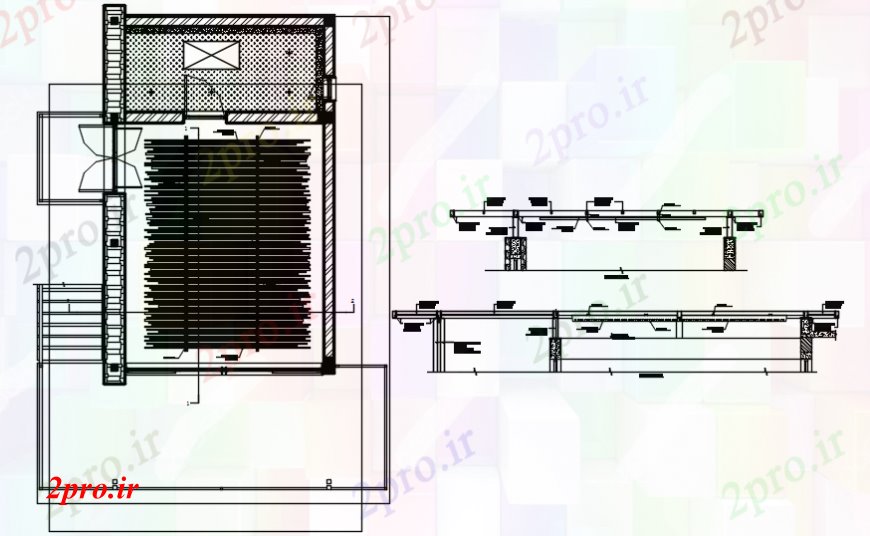 دانلود نقشه مسکونی  ، ویلایی ، آپارتمان  سقف طرحی تمکین و بخش (کد106513)