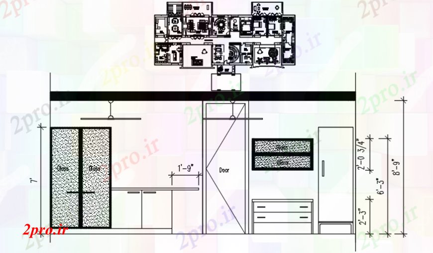 دانلود نقشه مسکونی ، ویلایی ، آپارتمان معماری خانه و نما آشپزخانه 21 در 28 متر (کد106567)