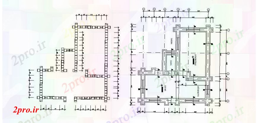 دانلود نقشه طراحی جزئیات ساختار خانه فریم کف و پایه و اساس ساختار طراحی جزئیات 8 در 9 متر (کد106755)