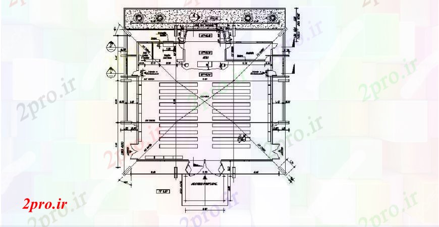 دانلود نقشه کلیسا - معبد - مکان مذهبی مذهبی  کلیسا طرحی معماری طرح (کد106764)