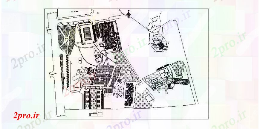 دانلود نقشه ساختمان دولتی ، سازمانی شهرداری دفتر منطقه توزیع ساختمان طرحی های 8 در 20 متر (کد106766)