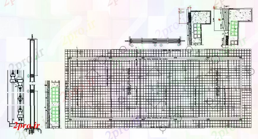 دانلود نقشه جزئیات طراحی در و پنجره  نما نصب پنجره، و  ساختار طراحی جزئیات (کد106804)