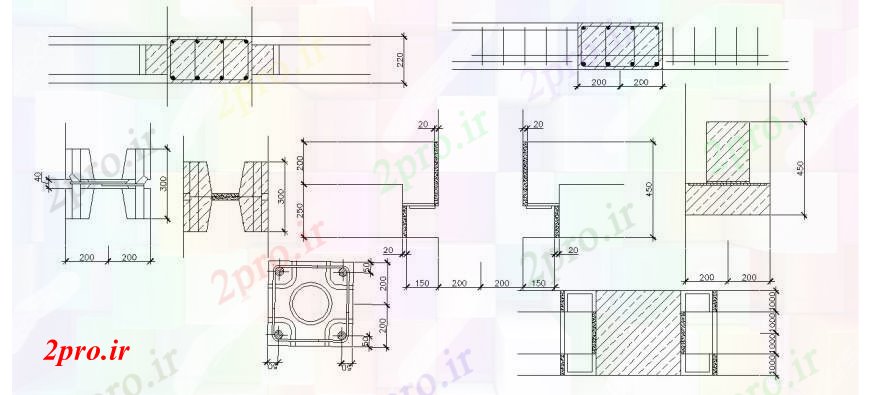 دانلود نقشه جزئیات طراحی در و پنجره فریم درب، کوپلینگ و نصب و راه اندازی 9 در 20 متر (کد106852)