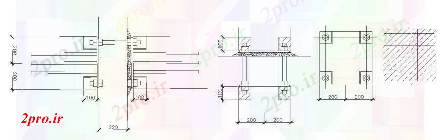 دانلود نقشه جزئیات طراحی در و پنجره فریم درب و نصب و راه اندازی خودکار 9 در 20 متر (کد106853)