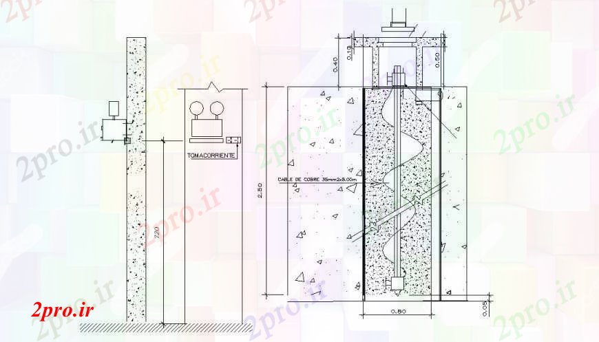 دانلود نقشه اتوماسیون و نقشه های برق طرحی های مختلف tgeneral افسانه ها و جزئیات الکتریکی برای بیمارستان (کد106872)