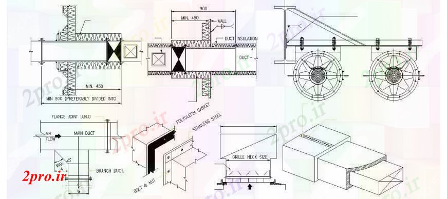 دانلود نقشه طراحی جزئیات ساختار سیستم HWAC گاز  نصب و راه اندازی طراحی جزئیات (کد106966)