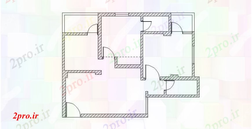 دانلود نقشه طراحی جزئیات ساختار خانه مشترک کف طرحی فریم خودکار (کد107142)