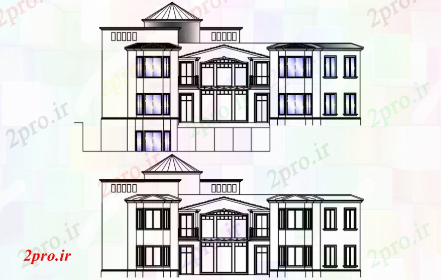 دانلود نقشه مسکونی  ، ویلایی ، آپارتمان  نقشه هاینما خانه  اتوکد (کد107209)