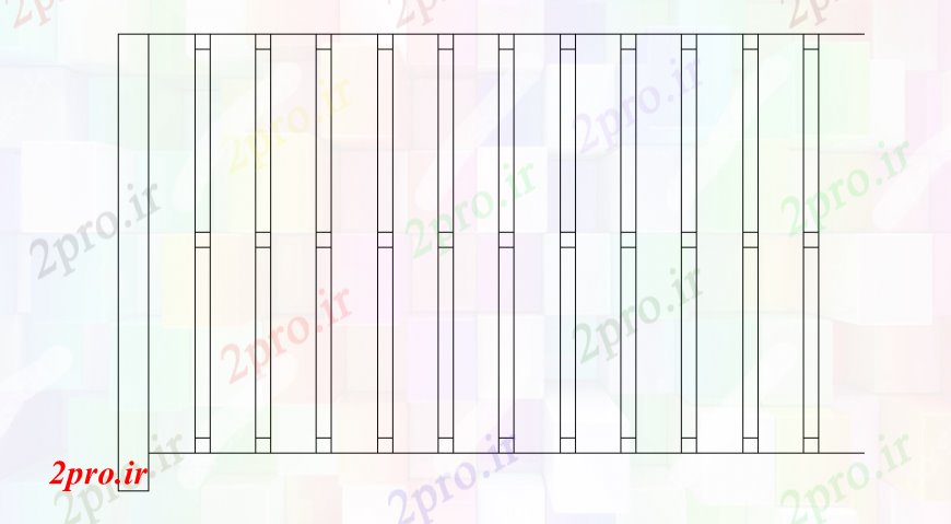 دانلود نقشه جزئیات ساخت و ساز  طراحی های نرده بلوک  اتوکد دو بعدی   (کد107354)