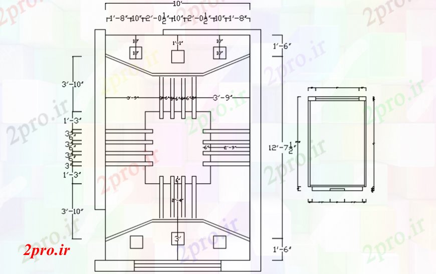 دانلود نقشه بلوک ، آرام ، نماد مفهوم قدیمی طراحی سالن POP (کد107379)