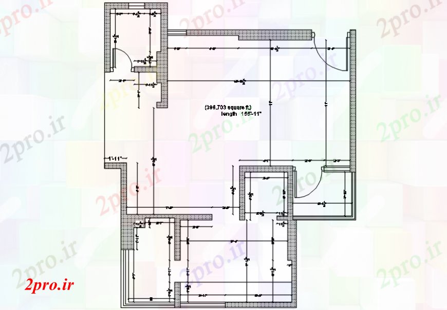 دانلود نقشه مسکونی ، ویلایی ، آپارتمان فاصله مفهوم مدل خانه 26 در 31 متر (کد107398)