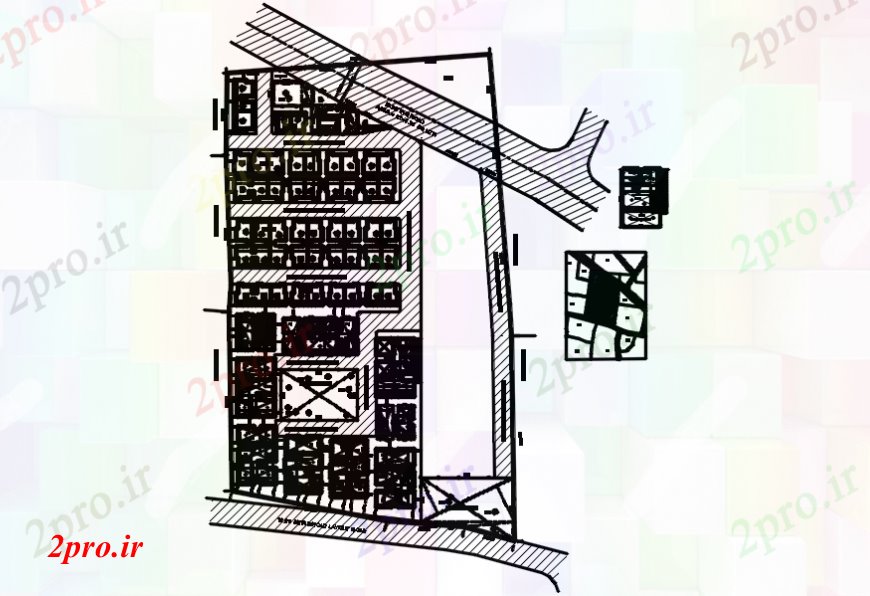 دانلود نقشه ساختمان اداری - تجاری - صنعتی طراحی از یک مدل دفتر 10 در 78 متر (کد107412)