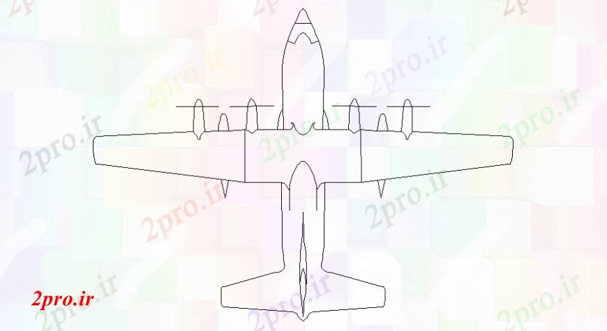 دانلود نقشه بلوک های حمل و نقل جت طراحی هواپیما جزئیات  دو بعدی  واحد حمل و نقل  (کد107452)