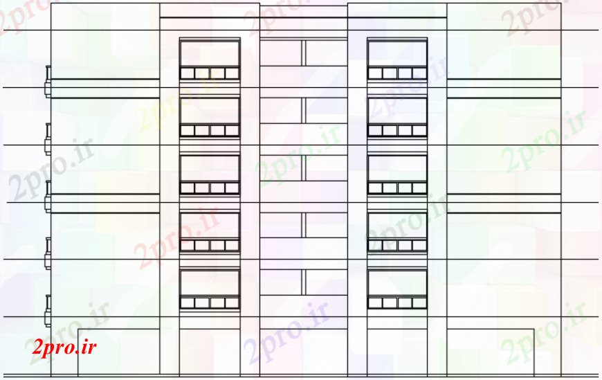 دانلود نقشه مسکونی  ، ویلایی ، آپارتمان  خانه چند خانواده  جزئیات مقطعی (کد107497)