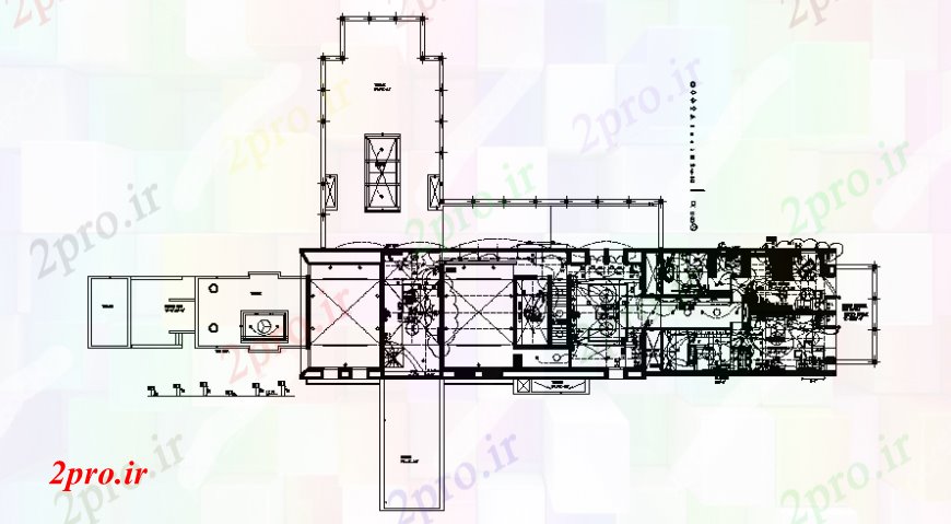 دانلود نقشه طراحی داخلی طراحی جزئیات ساخت نصب و راه اندازی الکتریکی  دو بعدی  (کد107502)